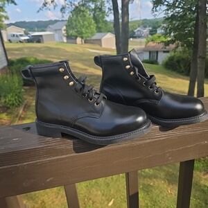 Work‎ American Mason Leather  Men's 6.5 Steel Toe Vibram Sole Weather Welt...